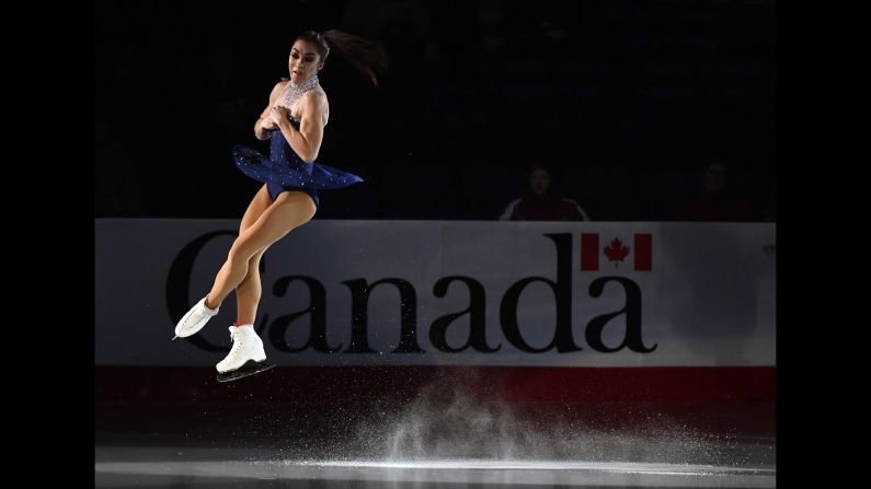 Gabrielle Daleman performs in the gala exhibition during the Canadian Tire National Skating Championships at Harbour Station on Sunday, January 20.