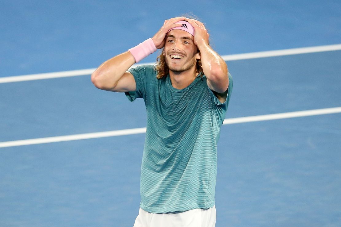 Stefanos Tsitsipas upset Roger Federer at the Australian Open. 