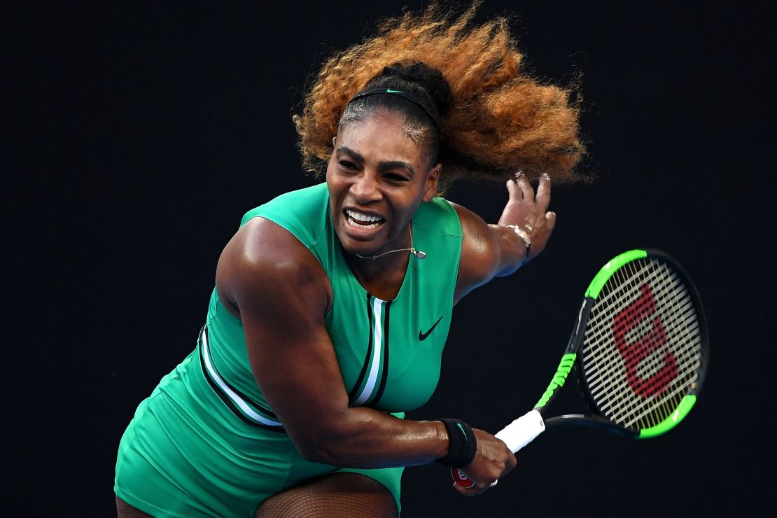 Serena Williams reached her 50th career Grand Slam quarterfinal. 