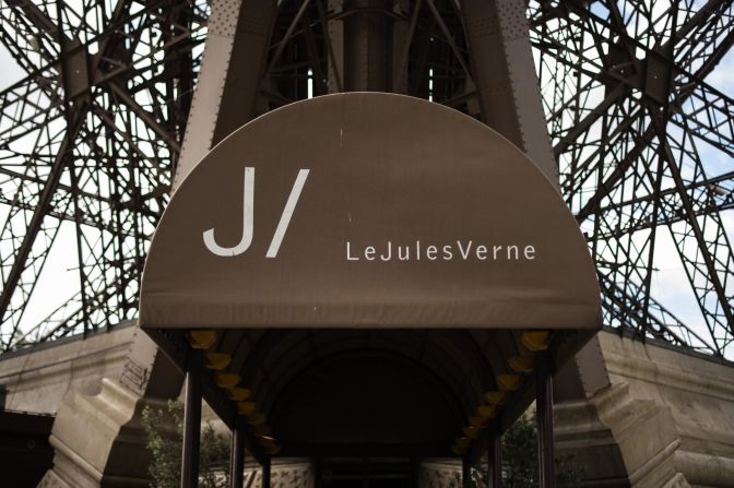 Alain Ducasse's "Le Jules Verne" restaurant is based at the Eiffel Tower in Paris.