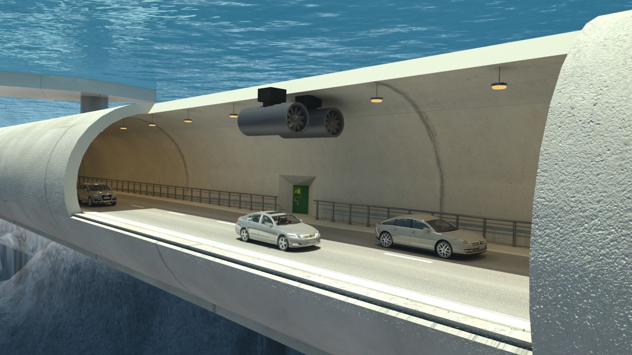 A rendering of the tunnel's interiors.