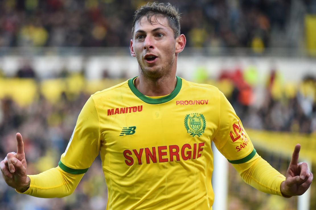 Emiliano Sala died after his plane crashed over the English Channel.