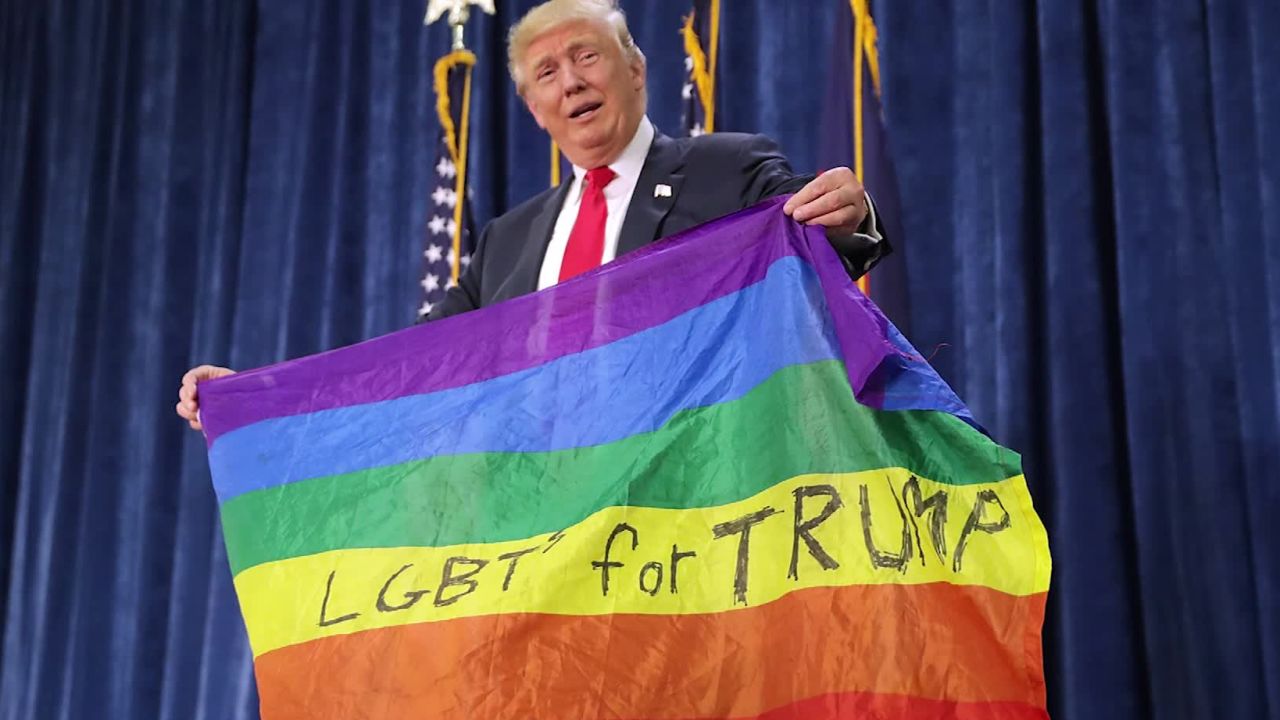 trump lgbtq flag