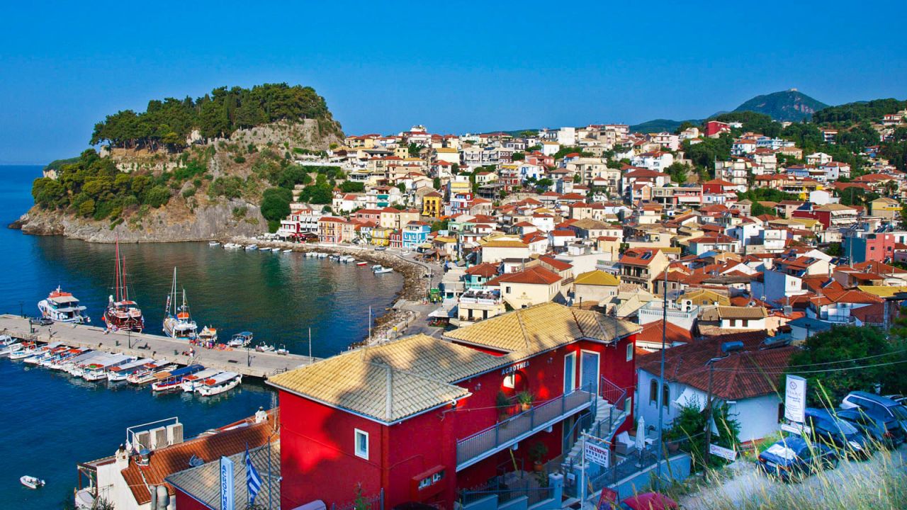 <strong>Island feel: </strong>Parga is a quaint seaside town, with colorful houses tumbling down the hillside, overlooked by an ancient Venetian castle. Although it's on the mainland, the atmosphere is island-like, with bougainvillea flowers and hills full of olive groves.<br />