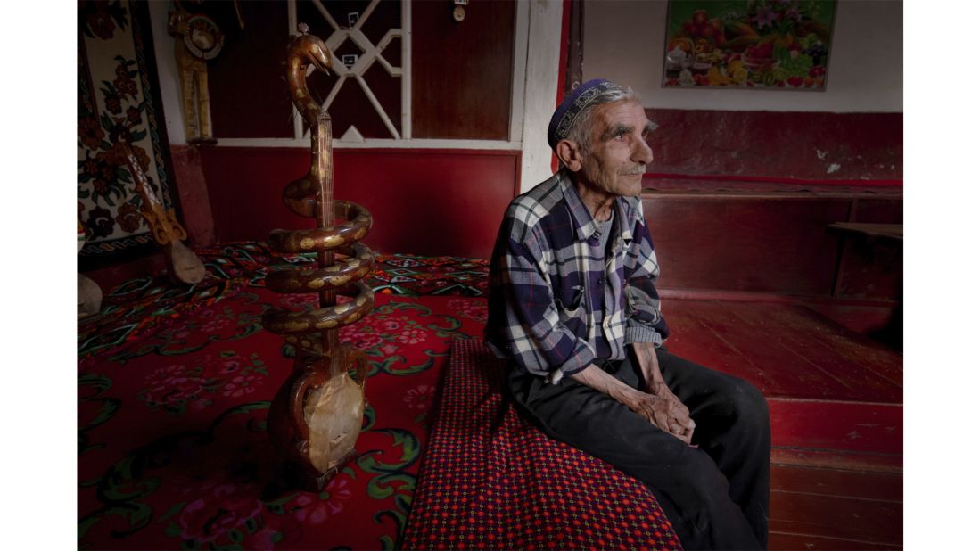 <strong>Amazing stories: </strong>Broekkamp met this man in Tajikistan, where he works as a luthier. "He has been handcrafting traditional Rubab guitars for many years now," says the photographer. 