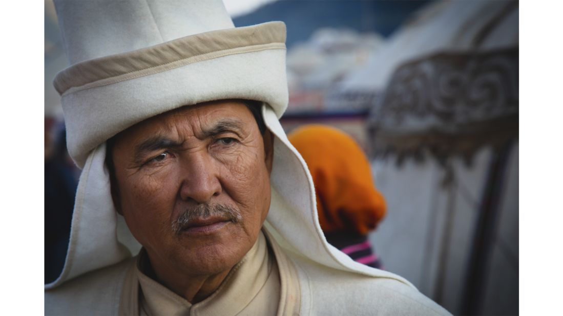 <strong>Evening to remember:</strong> Broekkamp took this shot of a member of the Munduz tribe in Kyrgyzstan. "We met him and his friends at the World Nomad Games and were invited to stay the night in their yurt," he recalls. "This night was heavily fueled by vodka and is one of the most special meetings we had with locals."