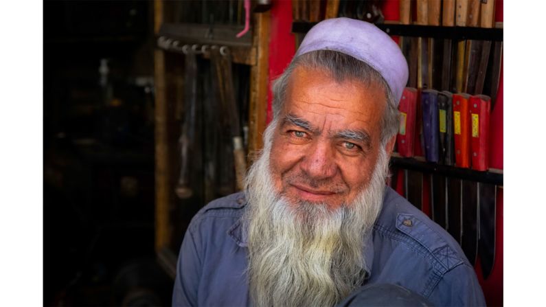<strong>Kabul bird market:</strong> This shot was taken of a man at the Kabul bird market in Afghanistan. 