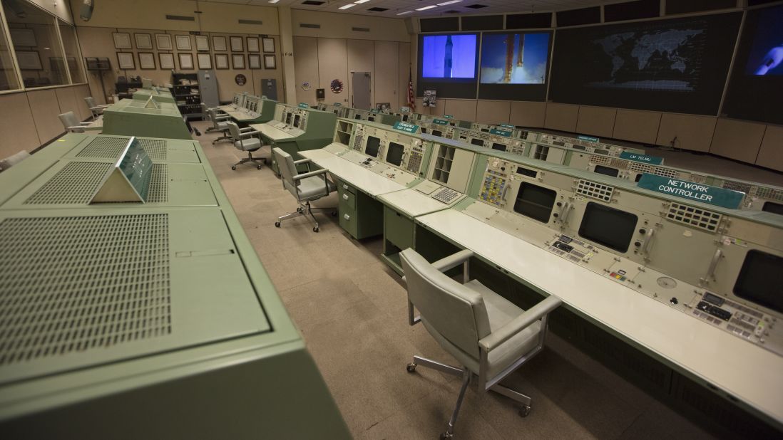 <strong>Geek out:  </strong>When the restored Mission Control Room reopens in July, visitors will be able to see the room exactly as it was during Apollo 11, complete with the illuminated black-and-white screens on the control room consoles.