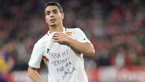 Sevilla's French forward Wissam Ben Yedder dedicated his goal to Sala.