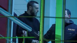 Jack Shepherd, who went on the run last year after killing a woman in a speedboat crash on the River Thames, is seen escorted inside a police station in Tbilisi, Georgia January 23, 2019 in this still image taken from IMEDI TV footage. IMEDI TV/via REUTERS TV. GEORGIA OUT. NO COMMERCIAL OR EDITORIAL SALES IN GEORGIA. NO RESALES. NO ARCHIVE.