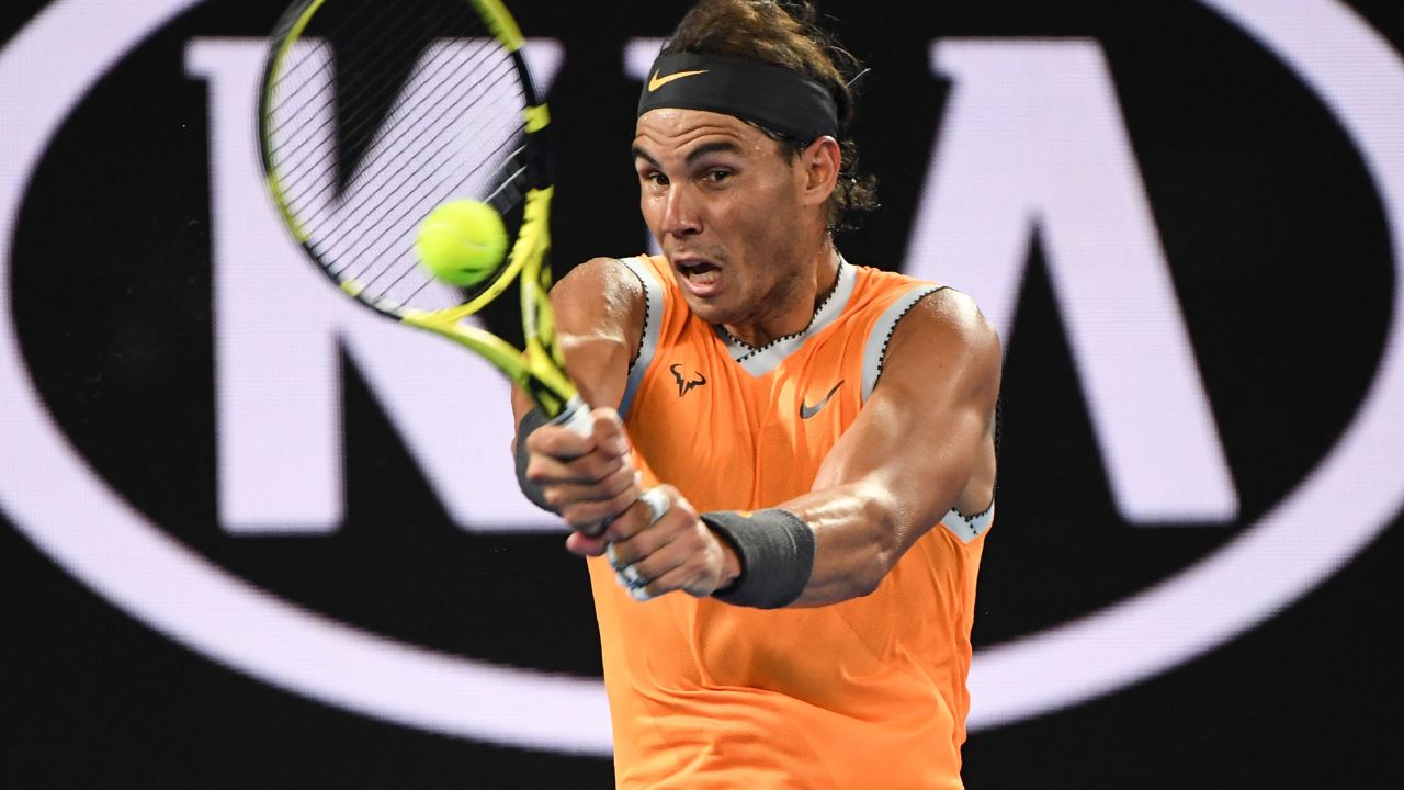 Nadal has equaled Stefan
Edberg and Andy Murray in 3rd place on the list for most Australian Open final appearances in the open era