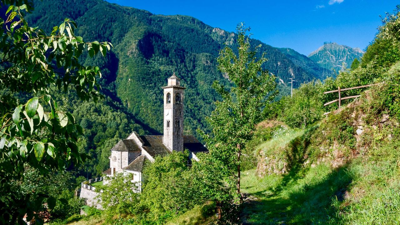 Borgomezzavalle lies close to Italy's border with Switzerland.