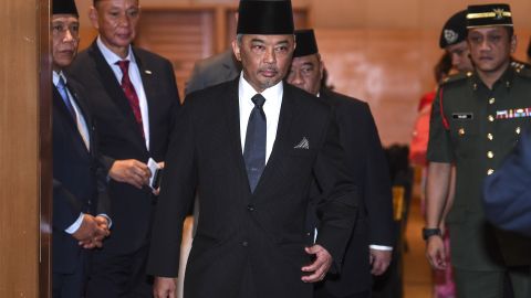 Then-Prince Regent Tengku Abdullah Sultan Ahmad Shah pictured in early January 2019.