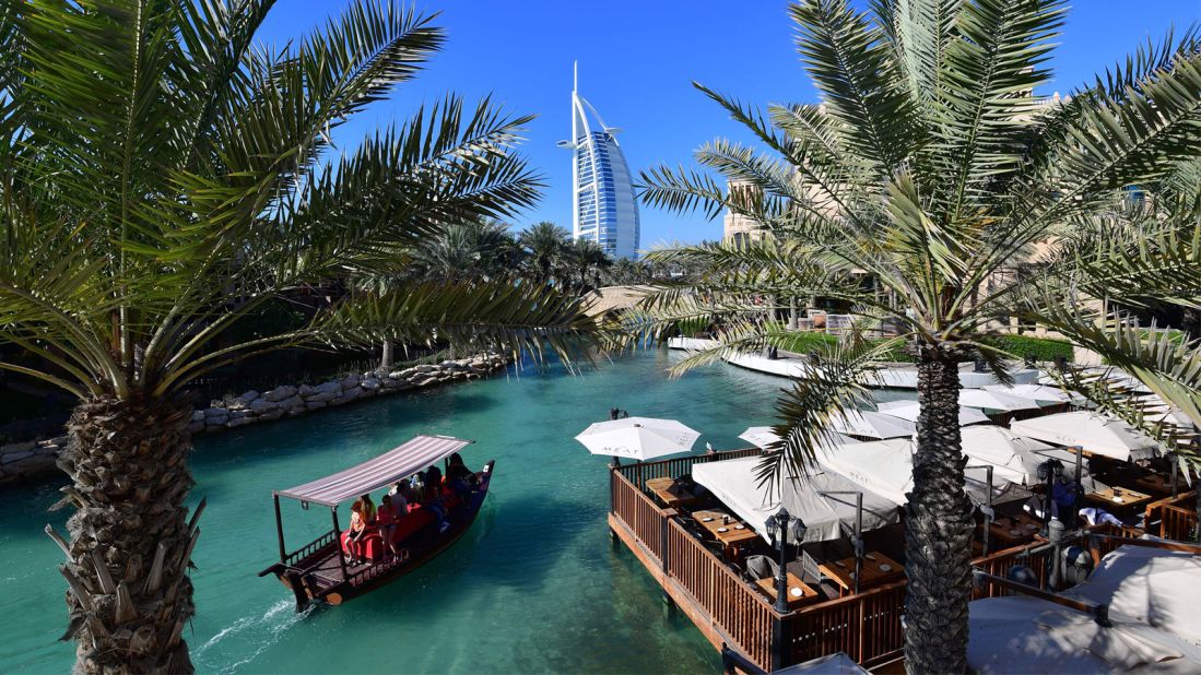 <strong>Madinat Jumeirah:</strong> Featuring luxury resorts including the Jumeirah Al Qasr, artificial waterways, souks and restaurants, Madinat Jumeirah is a destination with traditional aesthetics and fabulous views of the Burj Al Arab. There's also a two-kilometer private beach.