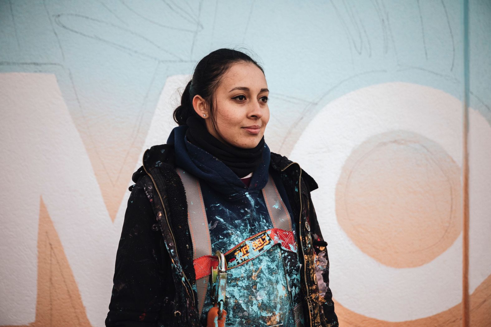Yehimi A. Cambrón Álvarez painted a mural on the American Hotel in downtown Atlanta. "I'm Mexicana, undocumented, a woman, and young. Atlanta is more than just black and white, and we won't be able to achieve justice if the conversations continue to be so binary," said the DACA recipient and high school art teacher. "It's a very powerful thing to be able to thrive while being undocumented. I wanted to focus on that so other people who might not feel that way yet can see that there is a way to (succeed) even as a undocumented person."
