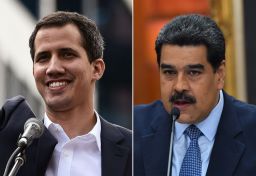 Juan Guaido, left, and Nicolas Maduro are locked in a power struggle.