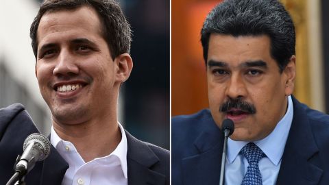 Juan Guaido, left, and Nicolas Maduro are locked in a power struggle.