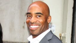NEW YORK, NY - OCTOBER 16: Tiki Barber at HuffPost Live to talk about running New York City Marathon in New York City on October 16, 2015.  Credit: RW/MediaPunch/IPX
