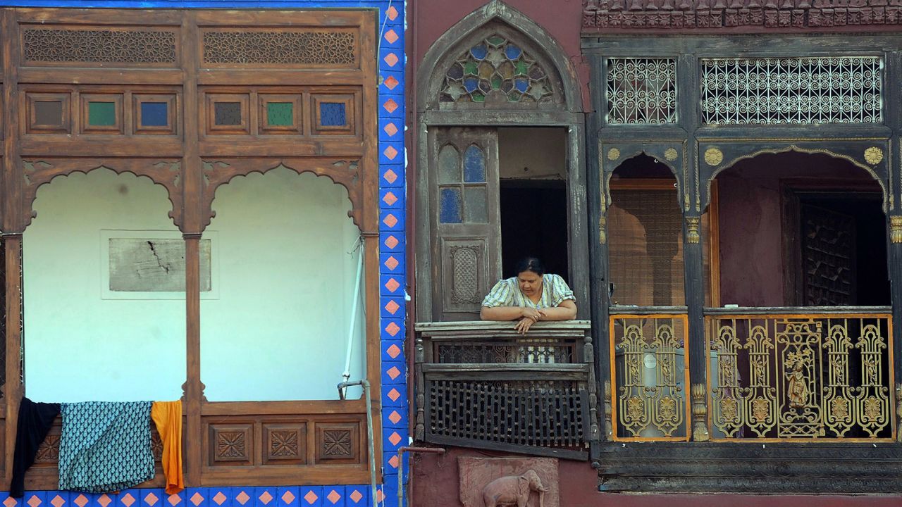 Efforts have been made to restore the colorful town houses in Lahore's Old City.