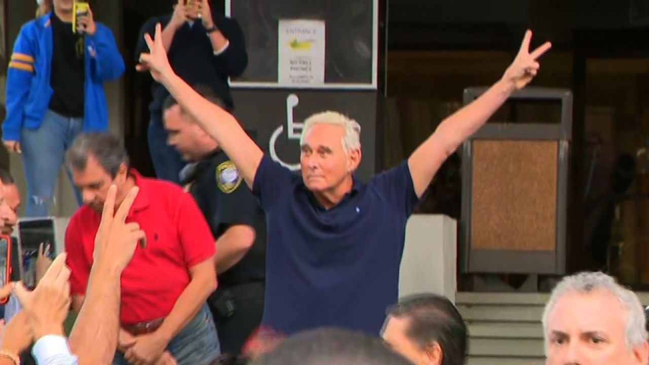 roger stone nixon salute