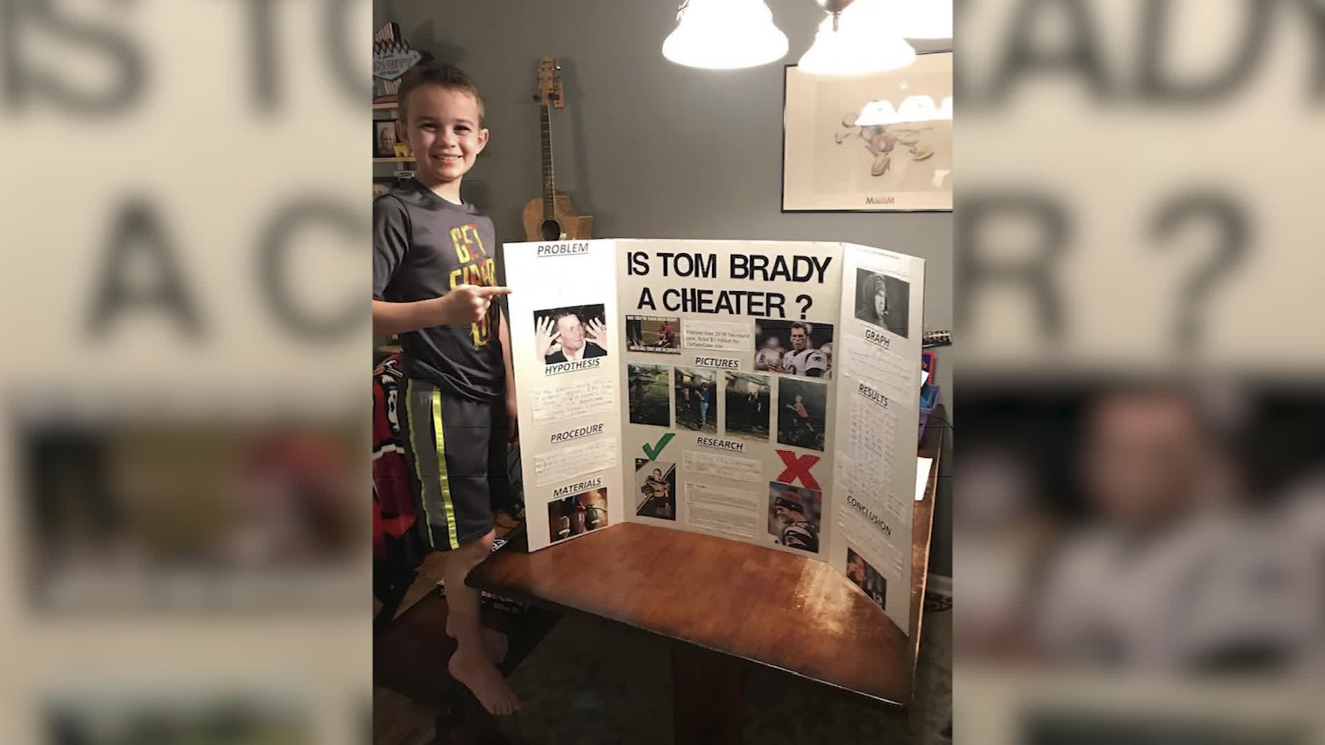 10-year-old wins science fair by trying to prove Tom Brady is a 'cheater'