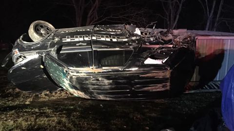Boyle County Sheriff's Office released this image of the damaged vehicle from the crash site.