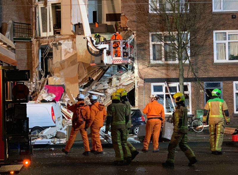 People Trapped After Presumed Gas Explosion In The Hague, Fire ...