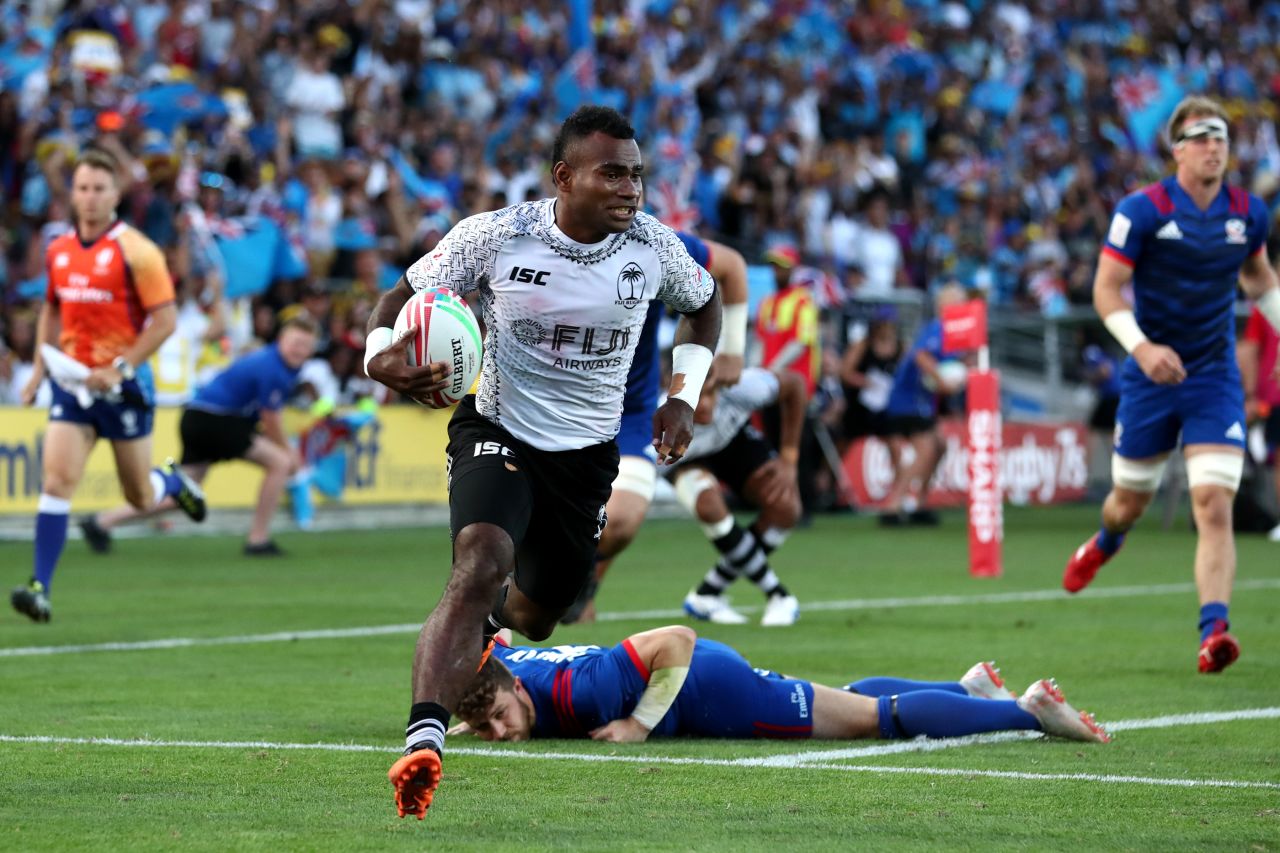 Fiji secured back-to-back victories on the World Series after a thumping 38-0 victory over the USA. Jerry Tuwai crossed twice in the final. 