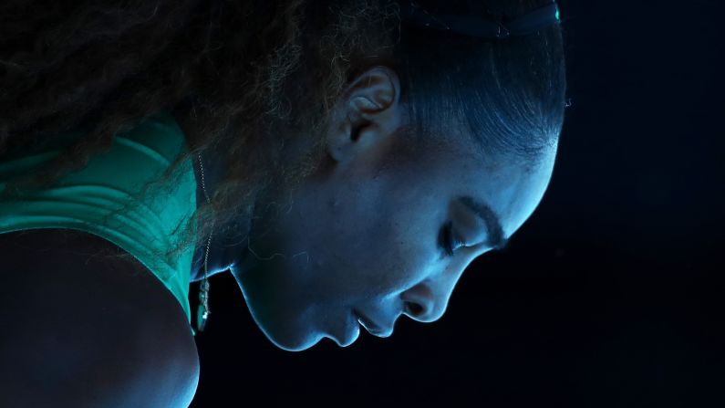Serena Williams looks down during her quarterfinal loss at the Australian Open on Wednesday, January 23. <a href="index.php?page=&url=https%3A%2F%2Fwww.cnn.com%2F2019%2F01%2F22%2Ftennis%2Faustralian-open-serena-williams-osaka-tennis-intl-spt%2Findex.html" target="_blank">Wiliams squandered four match points</a> and blew a 5-1 third-set lead to Karolina Pliskova, who defeated her 6-4, 4-6, 7-5.