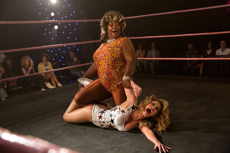 <strong>Outstanding performance by a stunt ensemble in a television series:</strong> "GLOW"