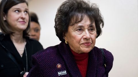 Rep. Nita Lowey of New York, leaves the House Democrats' caucus meeting in the Capitol earlier this month. (Photo By Bill Clark/CQ Roll Call) 