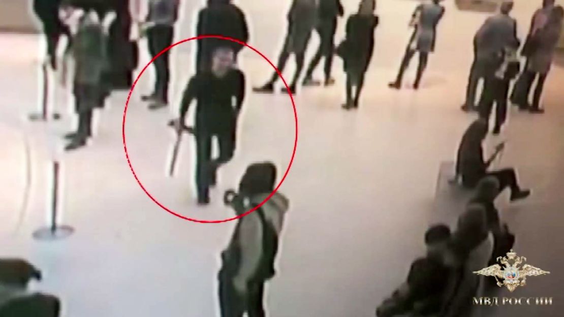 The suspect could be seen on the gallery's CCTV leaving with the piece. 