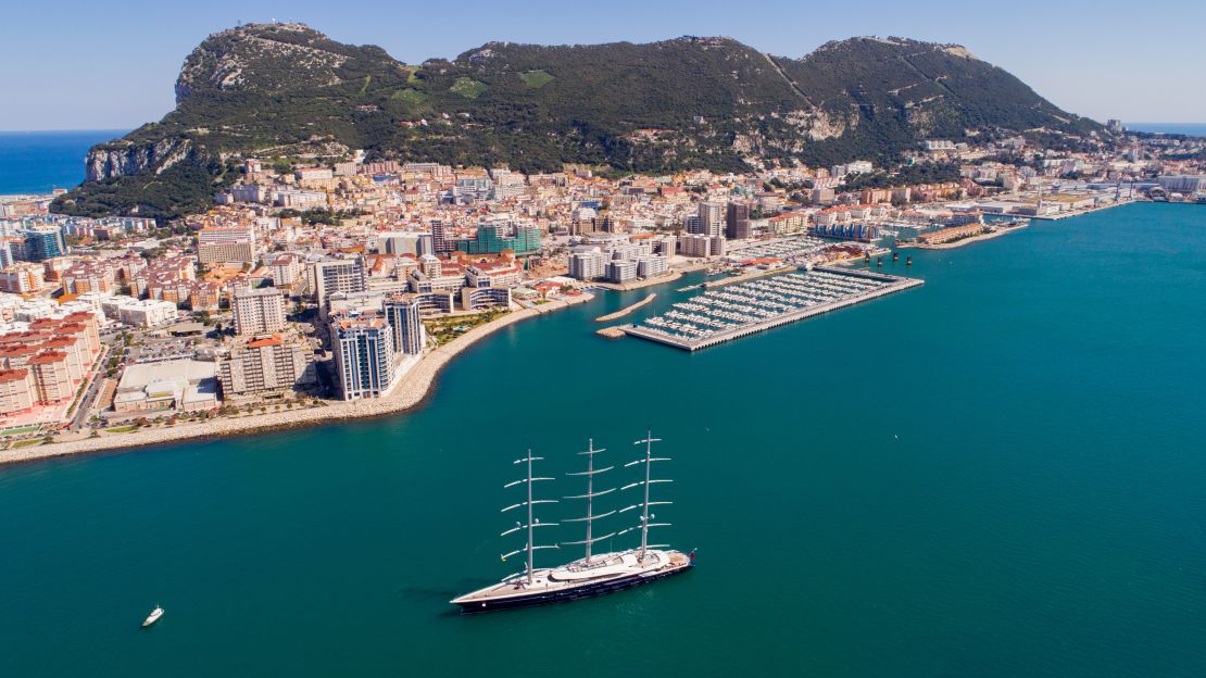 Black Pearl's 2,900 square meters of sails can be set in seven minutes, via a button.