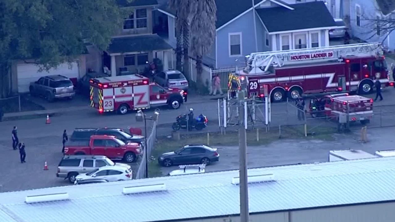 houston police shooting aerial