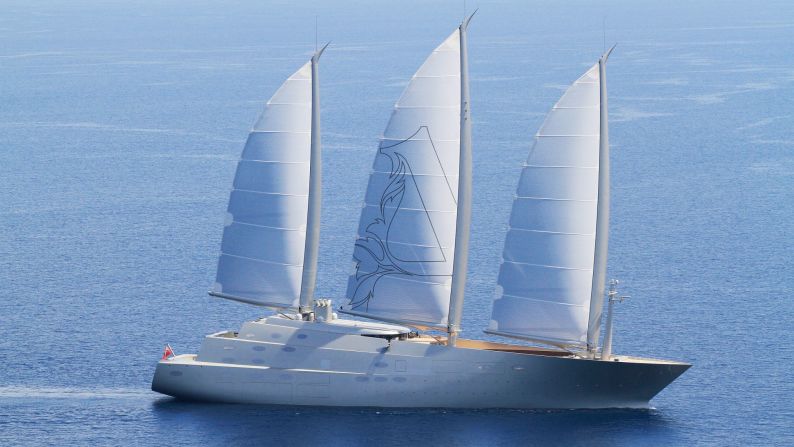 <strong>Hybrid future:</strong> Sailing Yacht A also uses hybrid fuel techniques.