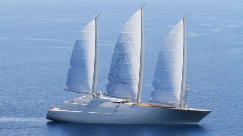 <strong>Hybrid future:</strong> The giant Sailing Yacht A -- technically a sail-assisted motor yacht -- also uses hybrid fuel techniques.