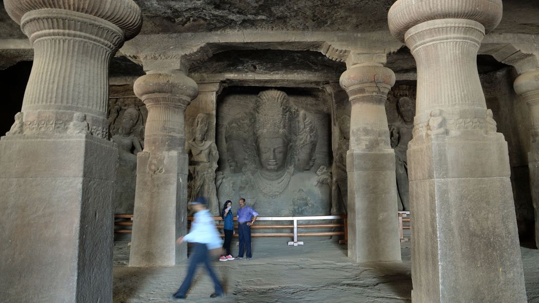 Visiting the temple caves on Elephanta Island near Mumbai makes for a fun  and affordable half-day activity. 