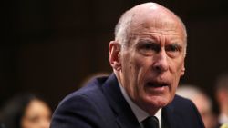 Daniel Coats, director of National Intelligence, arrives for a Senate (Select) Intelligence Committee's hearing on worldwide threats January 29, 2019 in Washington DC.  The intelligence leaders are expected to discuss North Korea, Russia, China and cyber security among other topics. (Photo by Win McNamee/Getty Images)