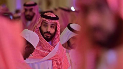 Saudi Crown Prince Mohammed bin Salman arrives at the Future Investment Initiative FII conference in the Saudi capital Riyadh on October 24, 2018.