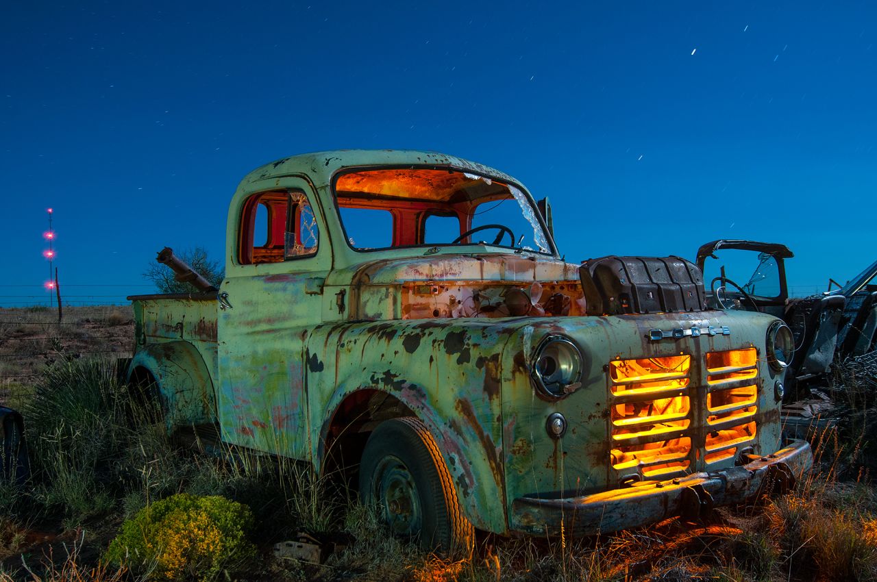 "Overheated" (2013) taken on Route 66, San Jon, New Mexico.