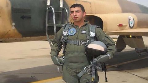 Photo of Jordanian pilot Moath al-Kasasbeh in uniform. Video and still images surfaced on Feb. 3, 2015, showing the pilot being burned alive while confined in a cage.