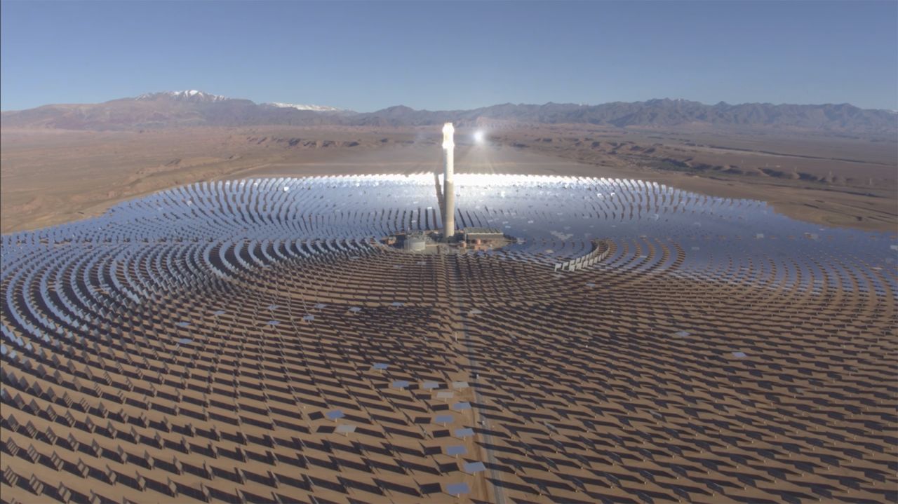 Morocco is home to the world's largest concentrated solar farm.