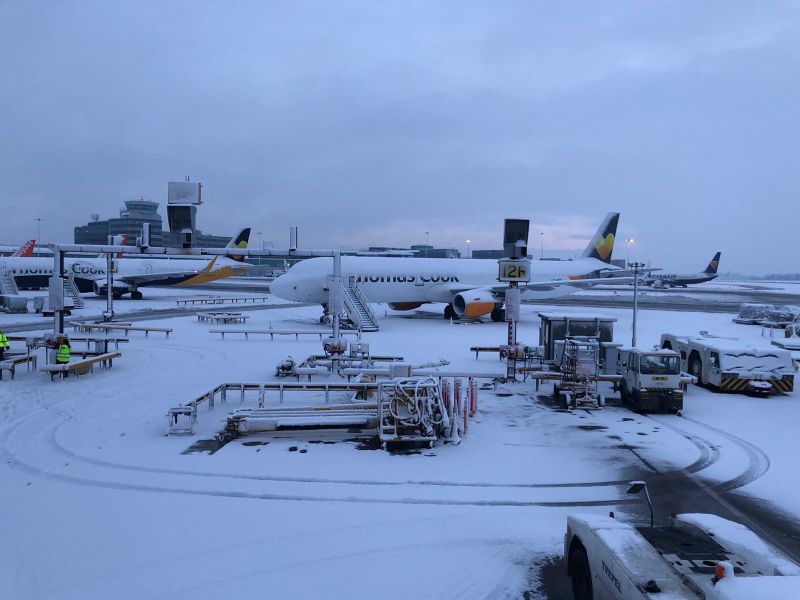 Snow shuts Manchester Airport weather warnings issued CNN