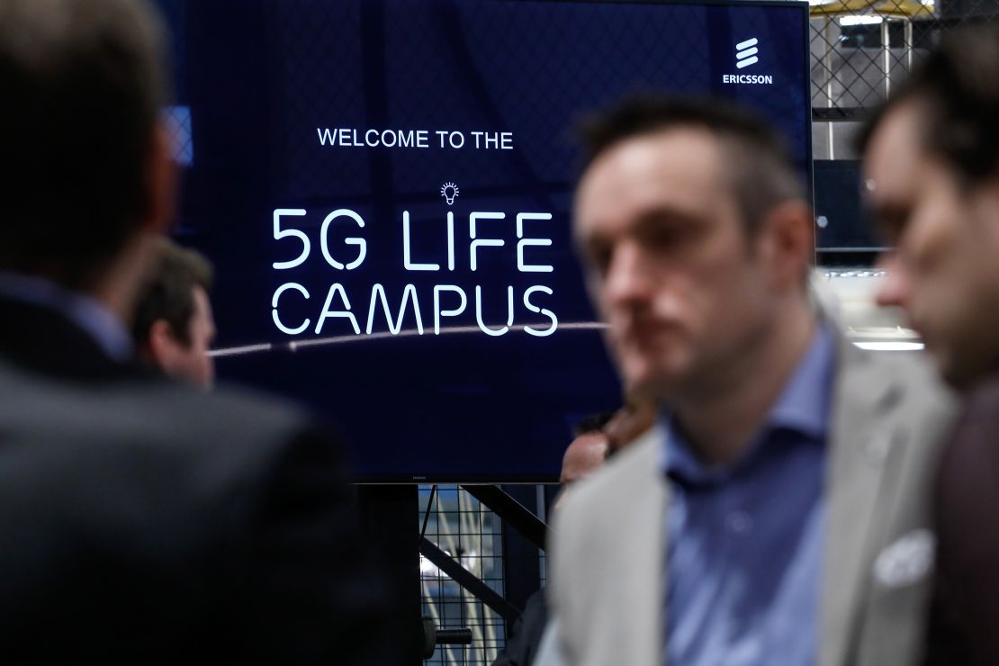 A 5G-themed Ericsson campus in Belgium.  Last month, the company posted its first annual sales growth since 2013, crediting it to "increased 5G demand" among US operators.