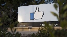 Signage is displayed outside Facebook Inc. headquarters in Menlo Park, California, U.S., on Monday, Jan. 30, 2017. Facebook Inc. is scheduled to release earnings figures on February 1. Photographer: David Paul Morris/Bloomberg via Getty Images