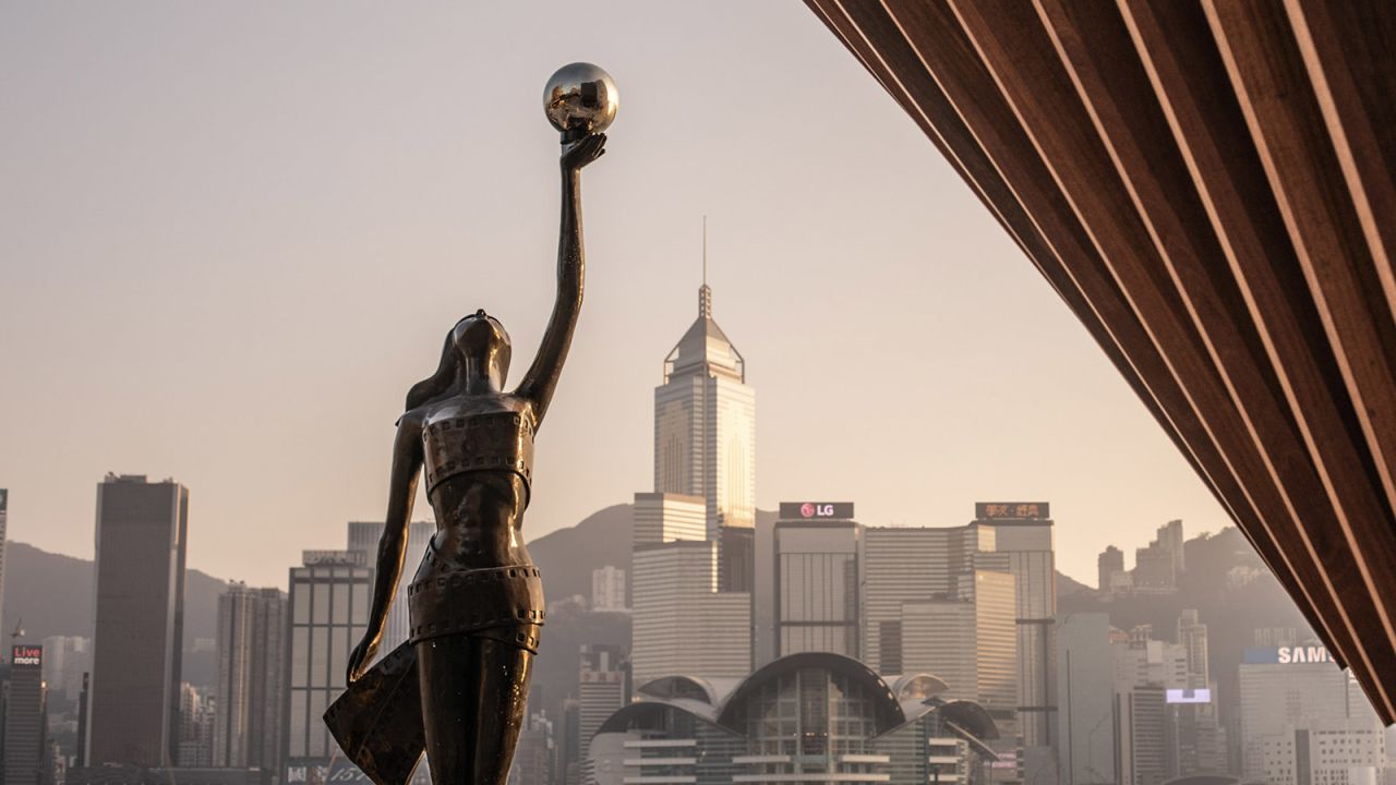 <strong>Cinema-themed walkway: </strong>First opened in 1982, the promenade was rebranded as the Avenue of Stars in 2004 in honor of its cinematic theme. This is a replica of the Hong Kong Film Awards statuette. 