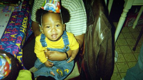 Darrius Simmons before amputation of his lower legs.