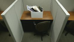 empty desk layoff stock RESTRICTED