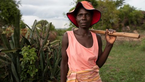 Tarisai Mubhoyi, 43, has been able to send her children to school and grow nutritional food to stay healthy.