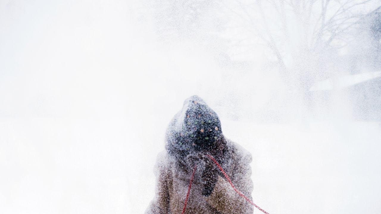 A snow squall is short, fierce and reduces visibility.